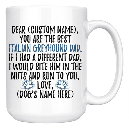 Tazza papà levriero italiano - papà,